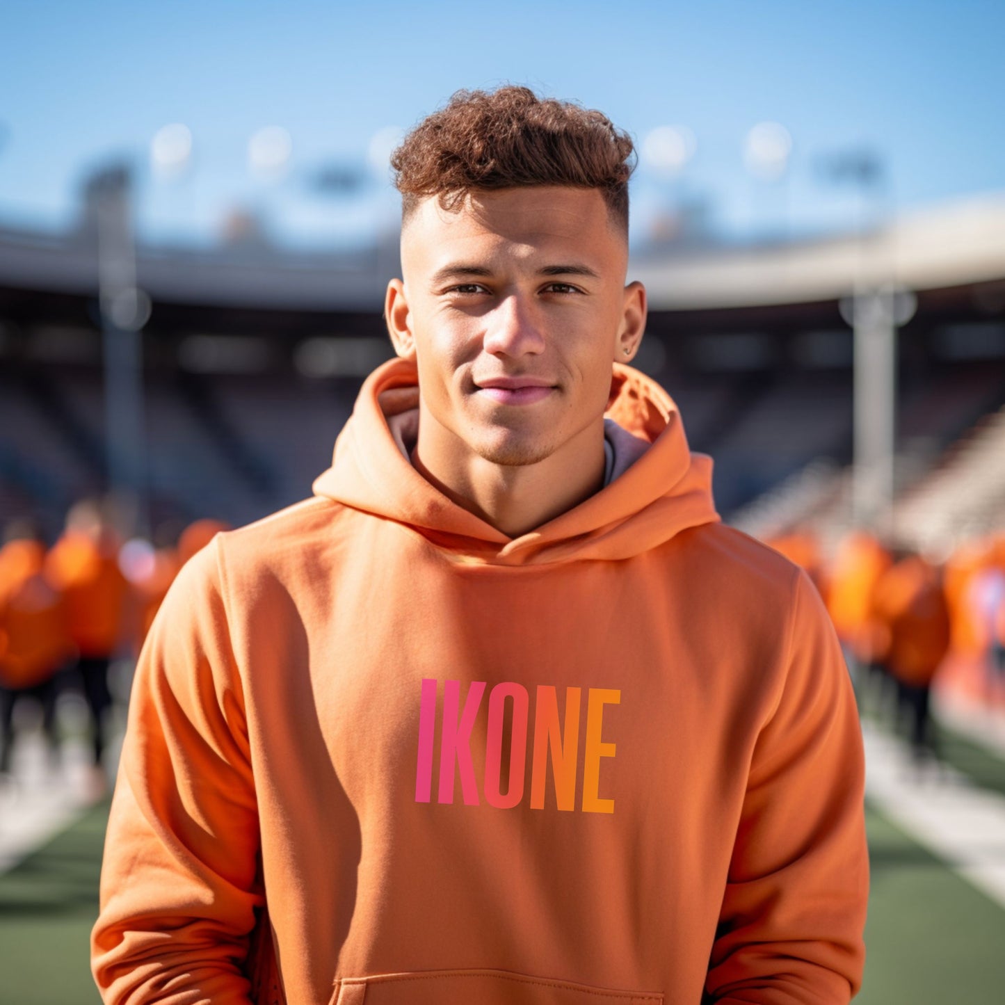 IKONE Stylish Orange Hoodie for Trendy Look