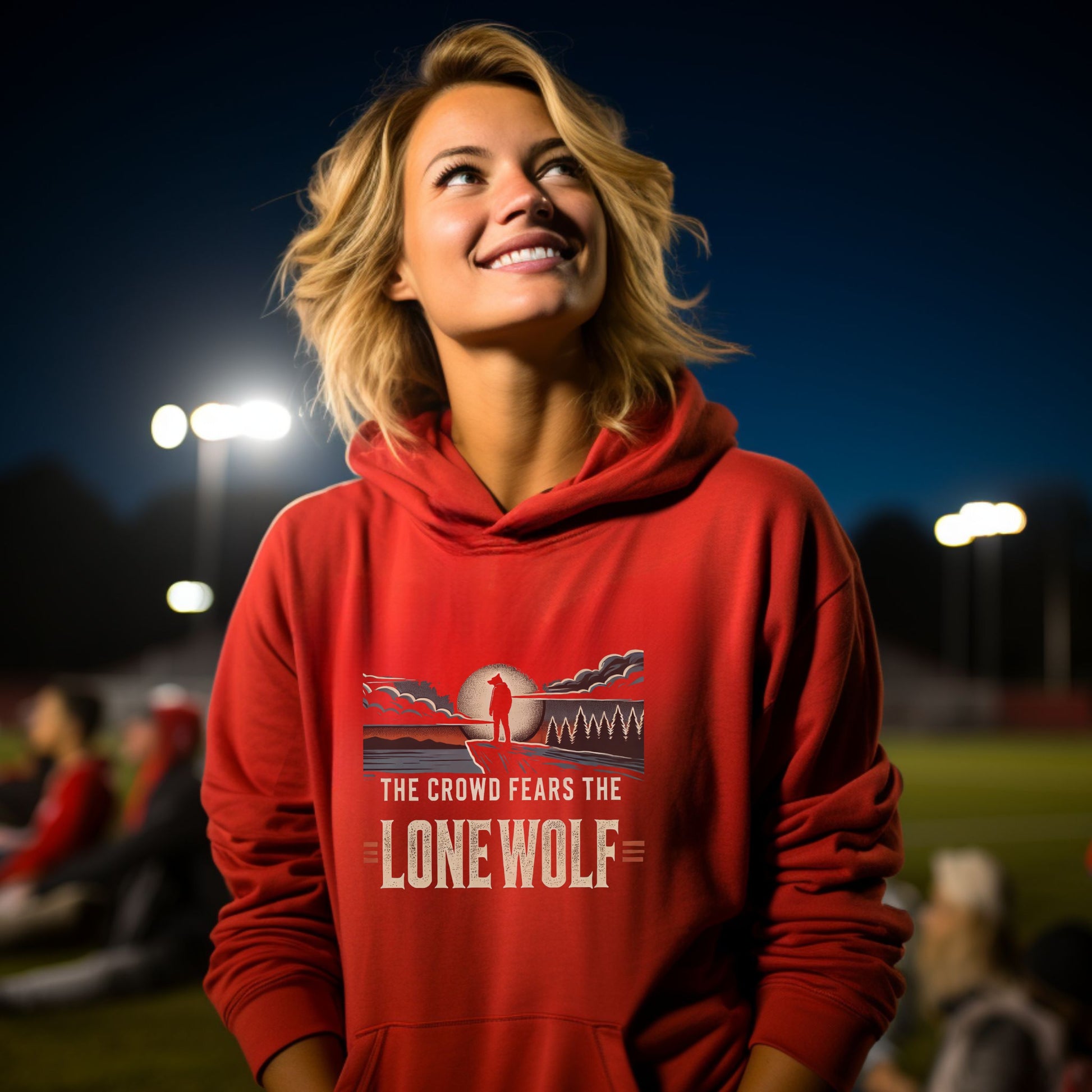 The Crowd Fears The Lone Wolf Hooded Sweatshirt product