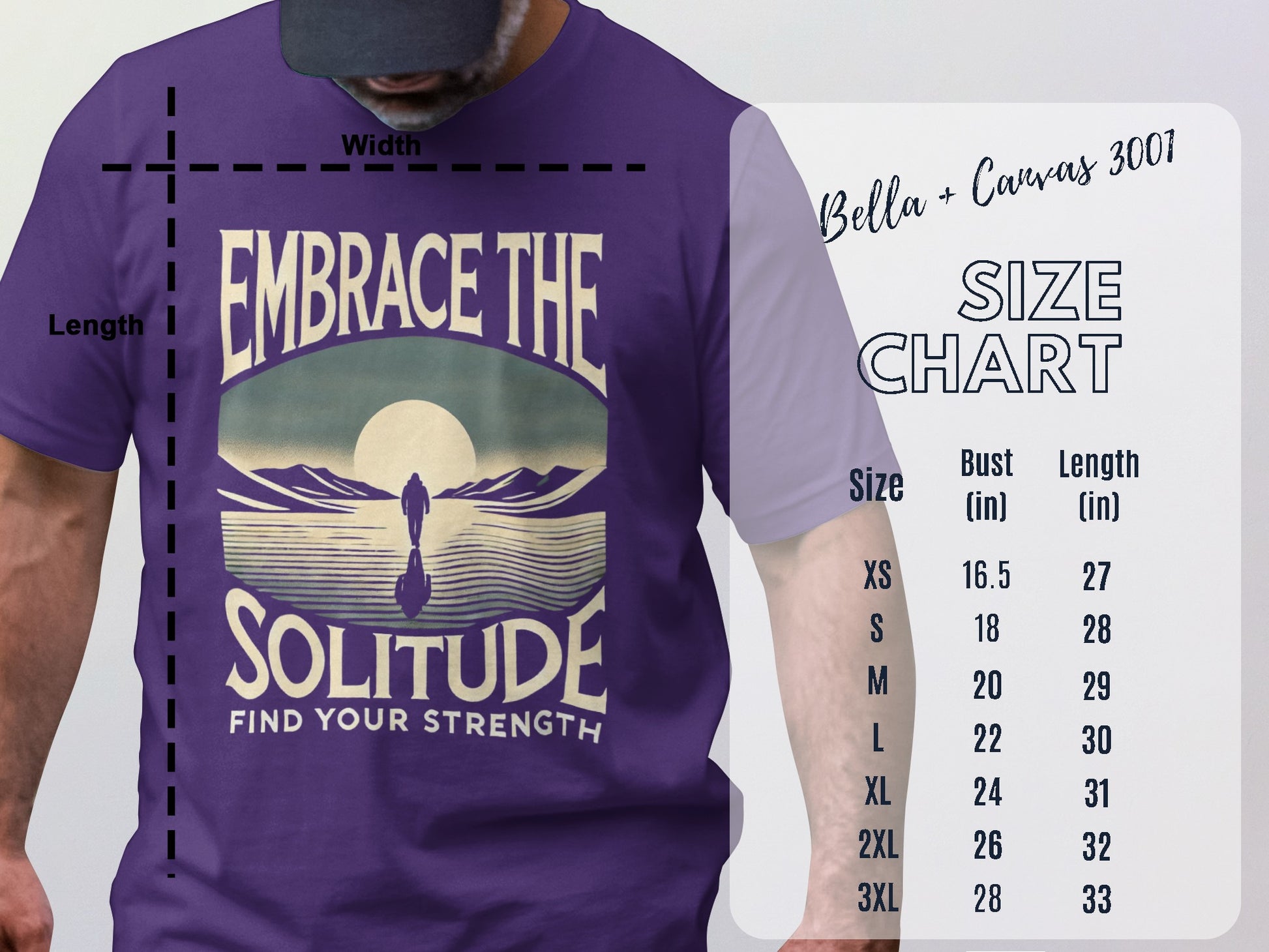 Embrace The Solitude Purple Graphic Tee product
