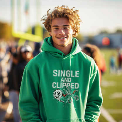 Single and Clipped Green Hoodie product type