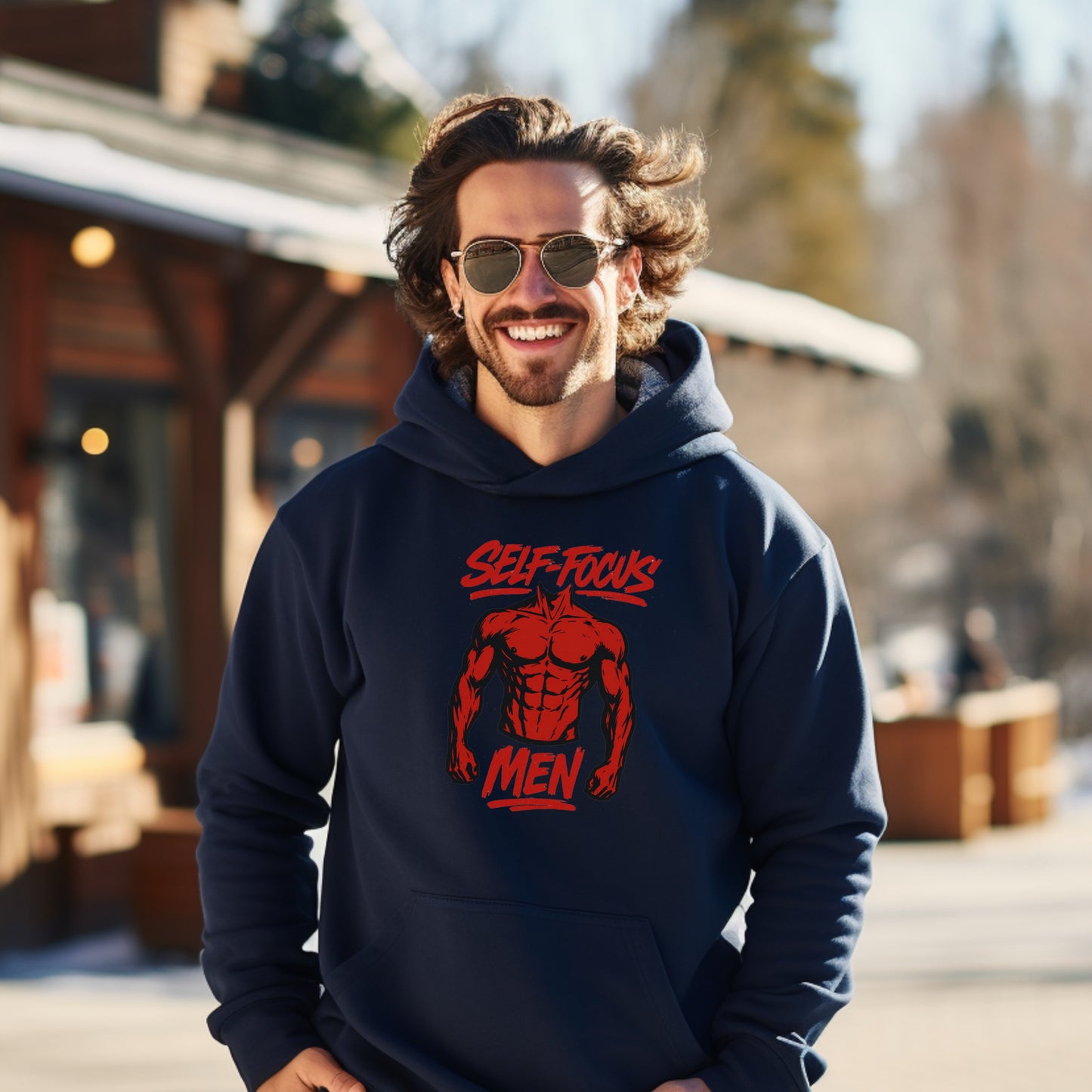 Self-Focus Men Hoodie for Stylish Winter Wear