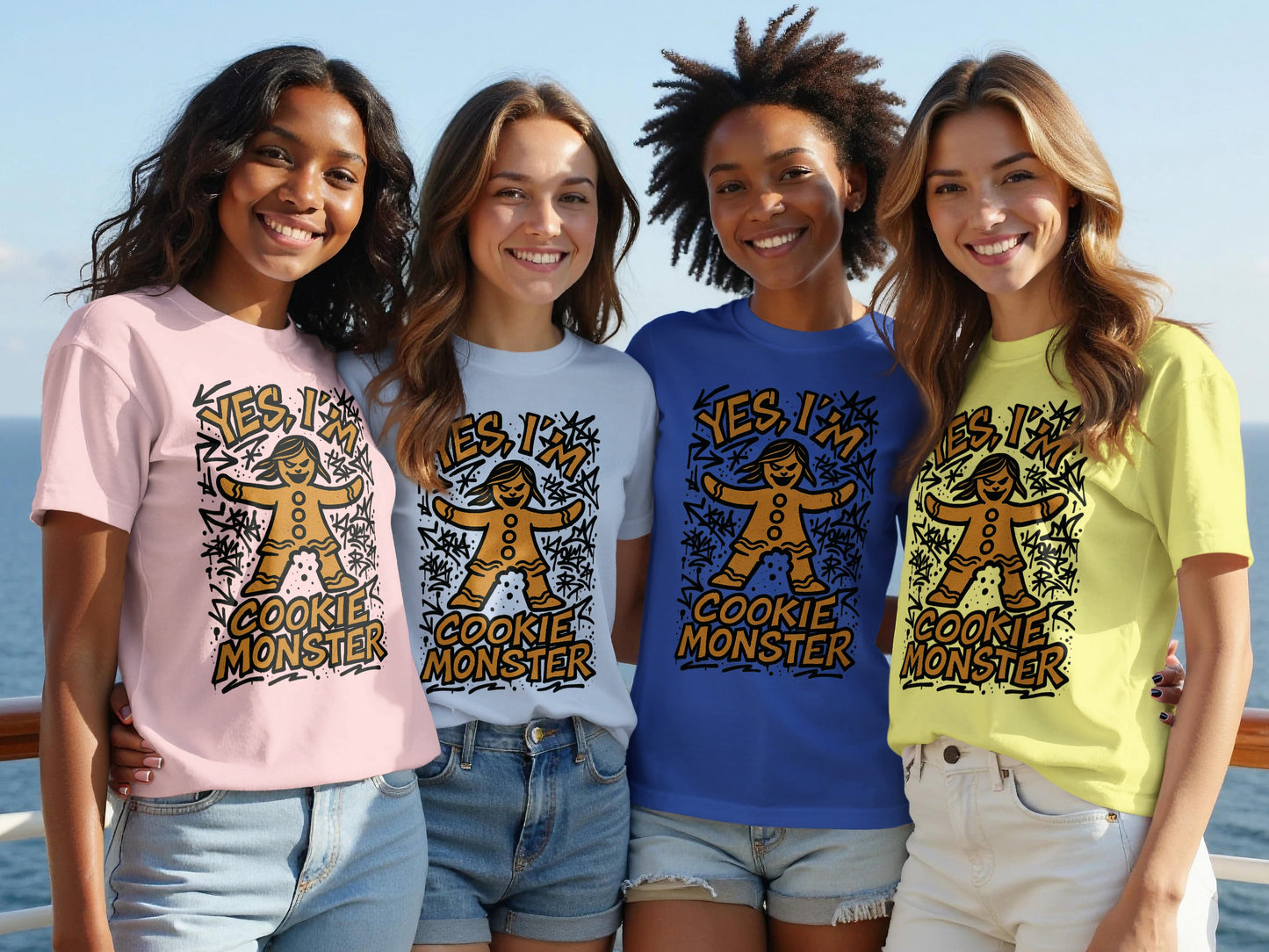 Yes I Am Cookie Monster Graphic T-Shirt product type