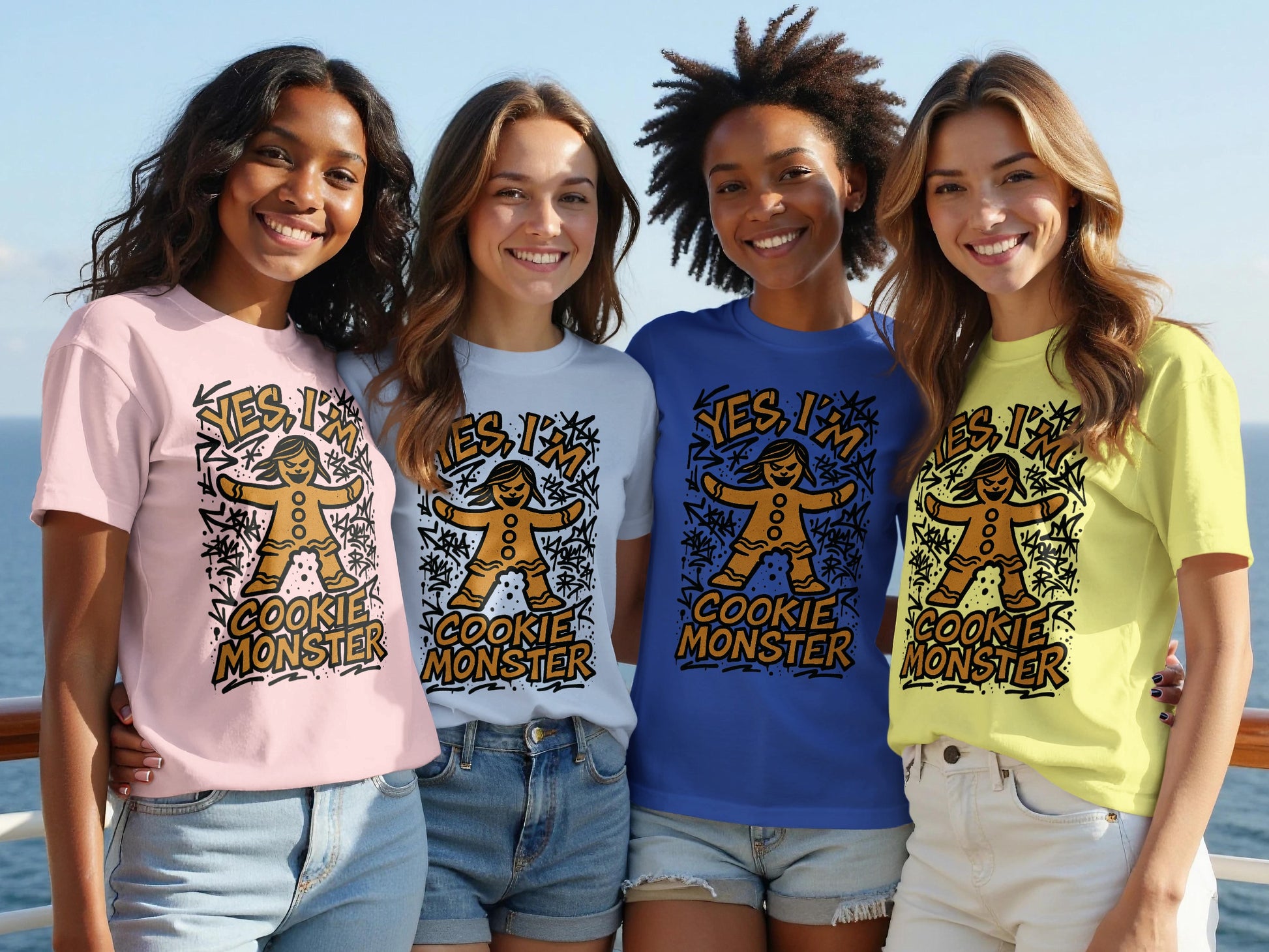 Yes I Am Cookie Monster Graphic T-Shirt product type