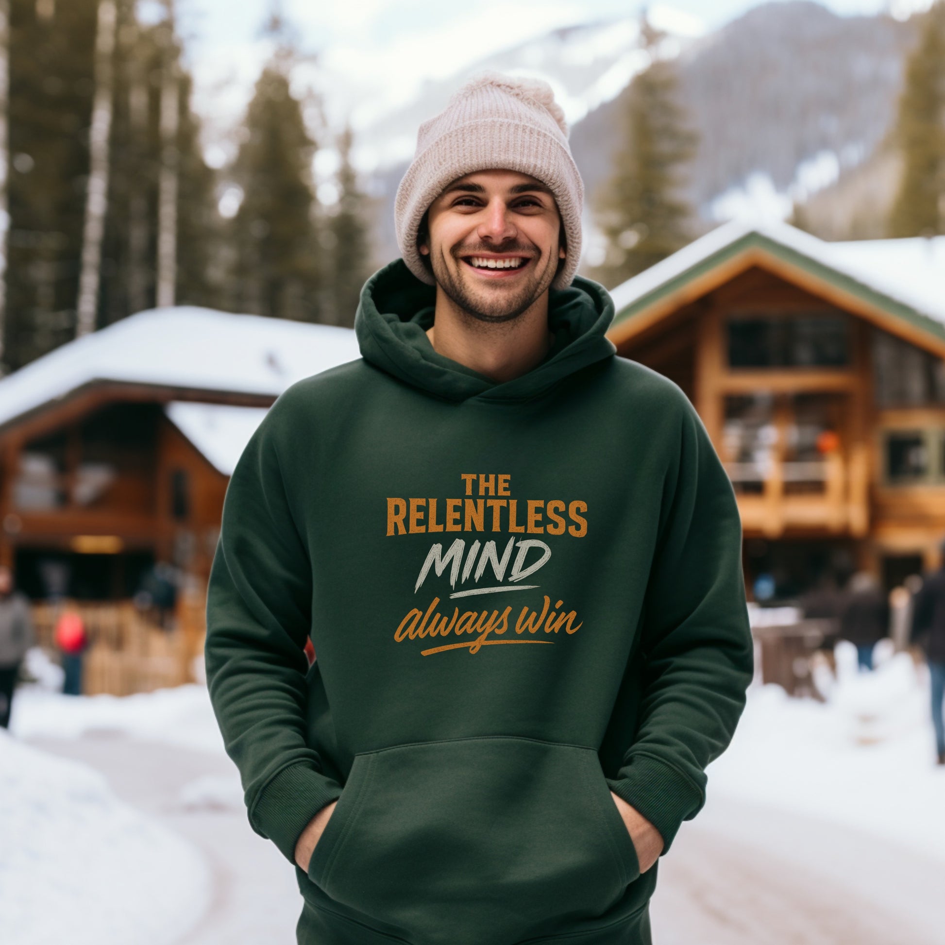 The Relentless Mind Always Win Hooded Sweatshirt product type