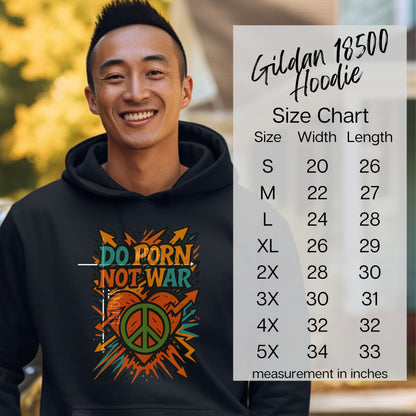 Do Porn Not War Peace Sign Hoodie product type