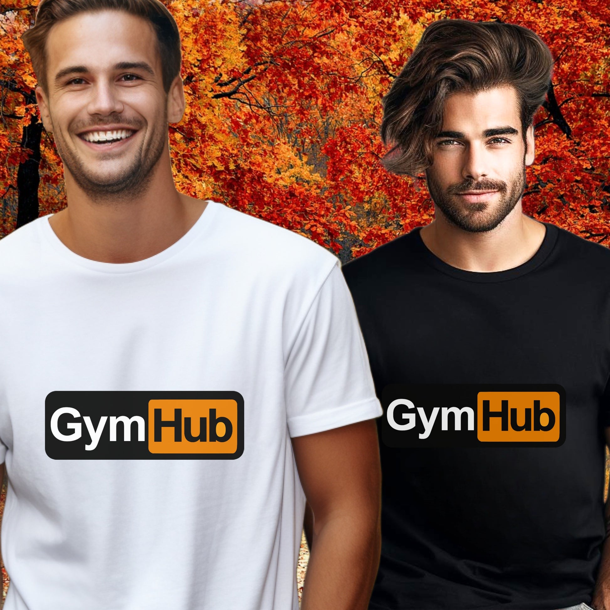 GymHub Logo Tees for Men Trendy Fitness T-Shirt product