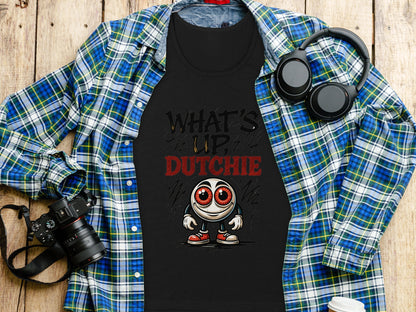 What's Up Dutchie Graphic Print Black T-Shirt product