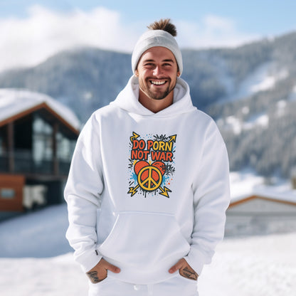 Do Porn Not War Peace Symbol Graphic Hoodie product