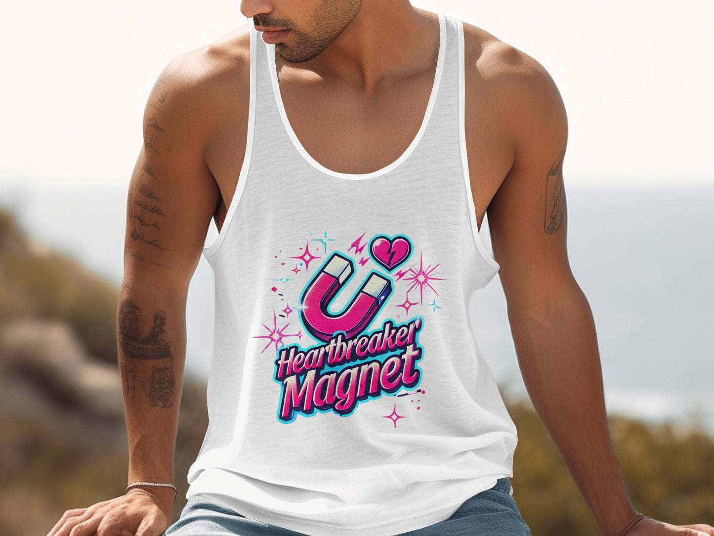 Heartbreaker Magnet Design Tank Top product