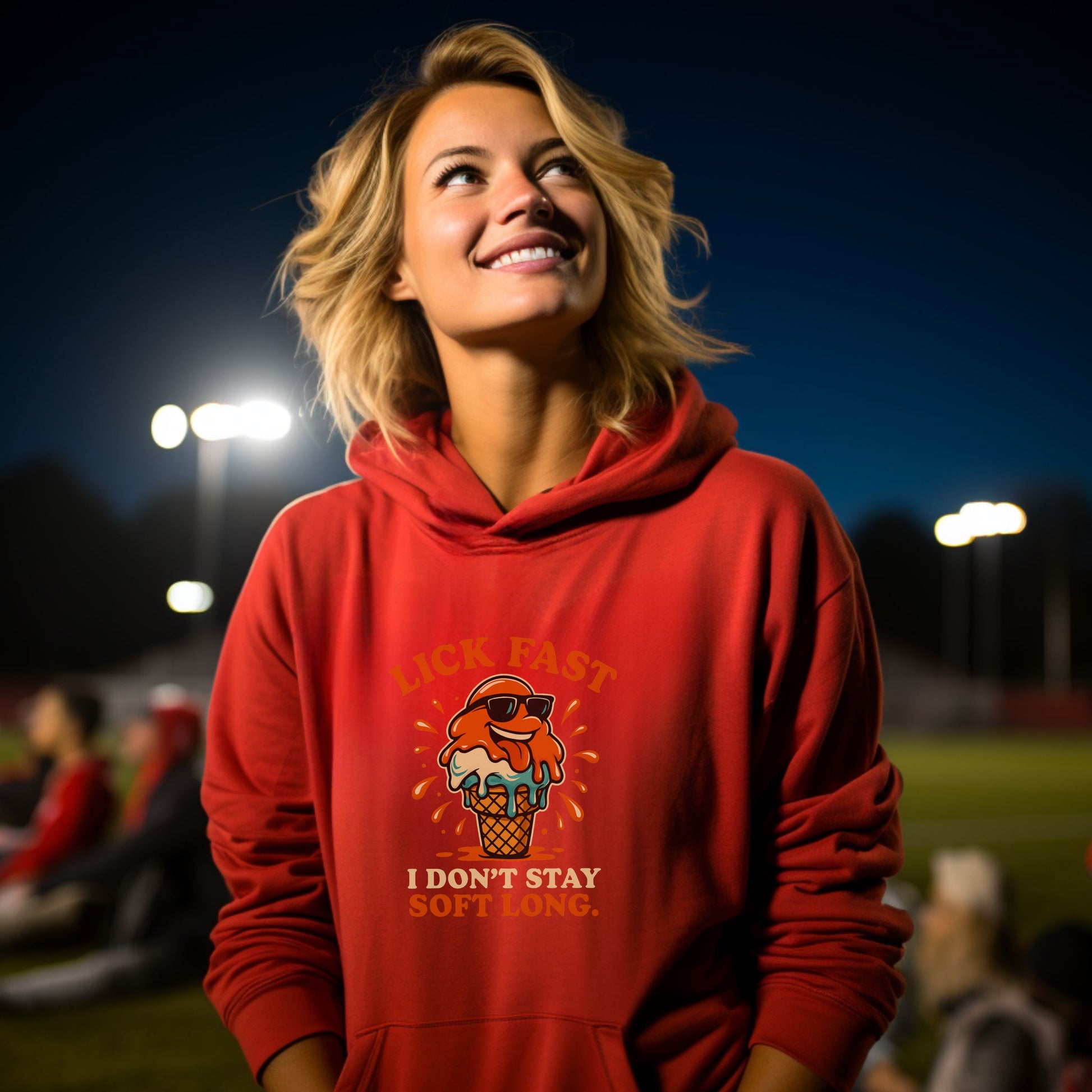 Lick Fast Ice Cream Themed Hoodie Product