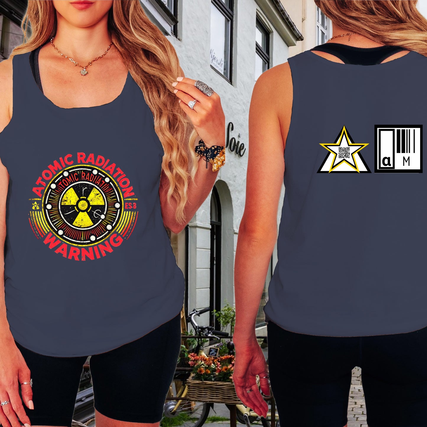Atomic Radiation Warning Graphic Tank Top product