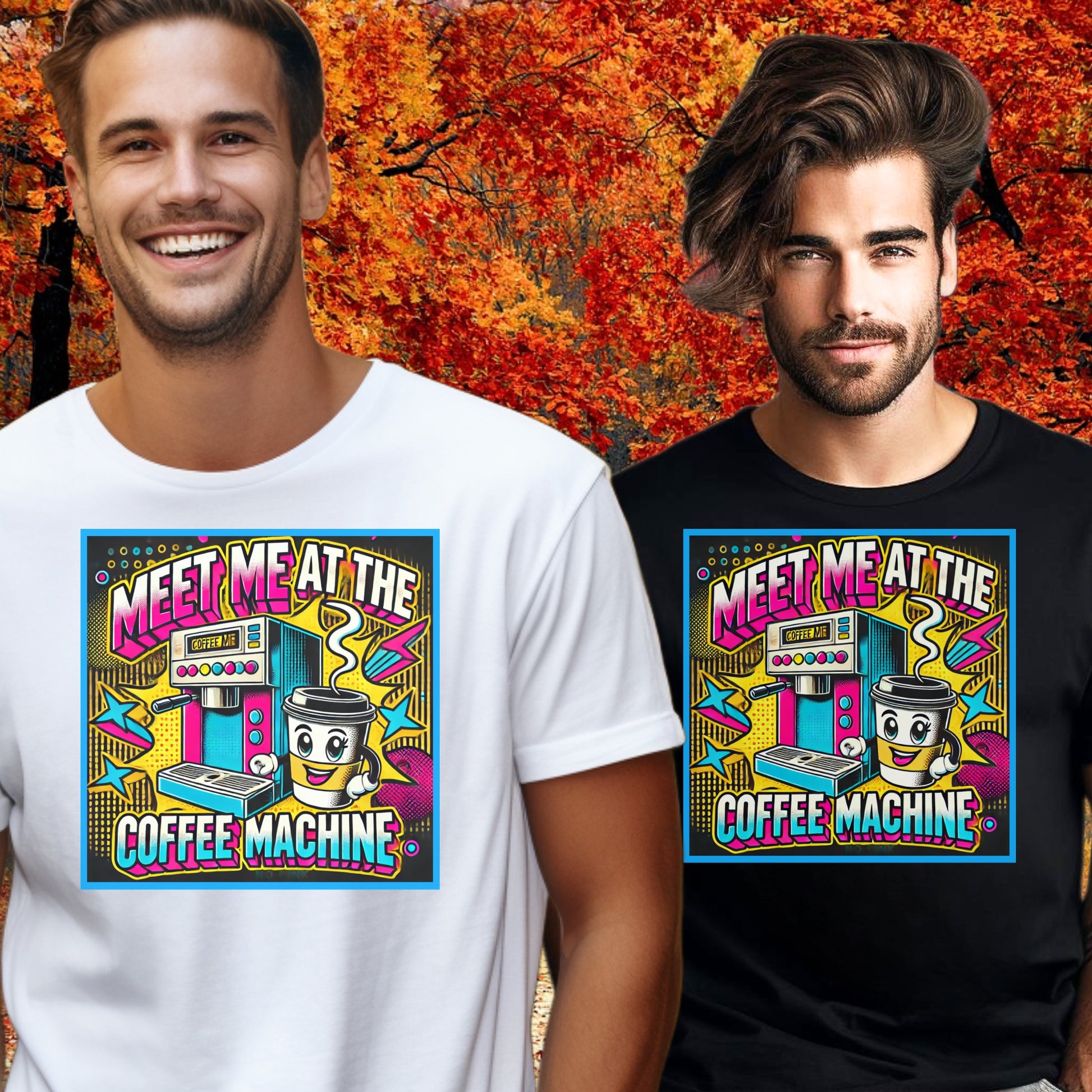Meet Me at the Coffee Machine Graphic T-shirt product