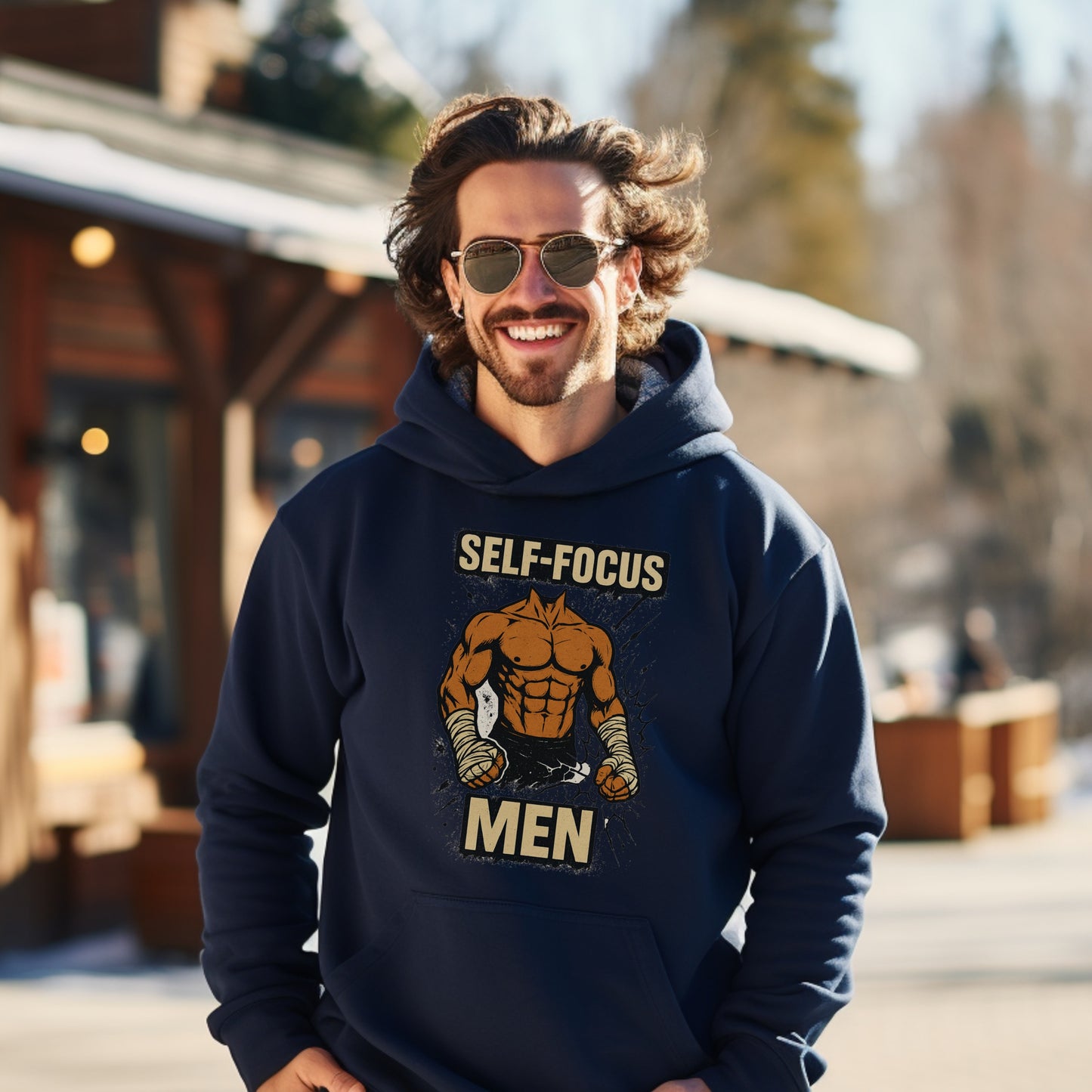Self-Focus Men Graphic Hoodie Sweatshirt product