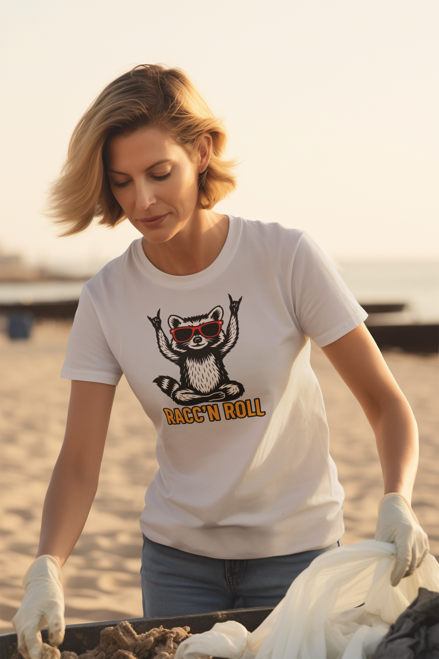 Racc’n Roll Attitude Tee – Unisex Streetwear Graphic Tee