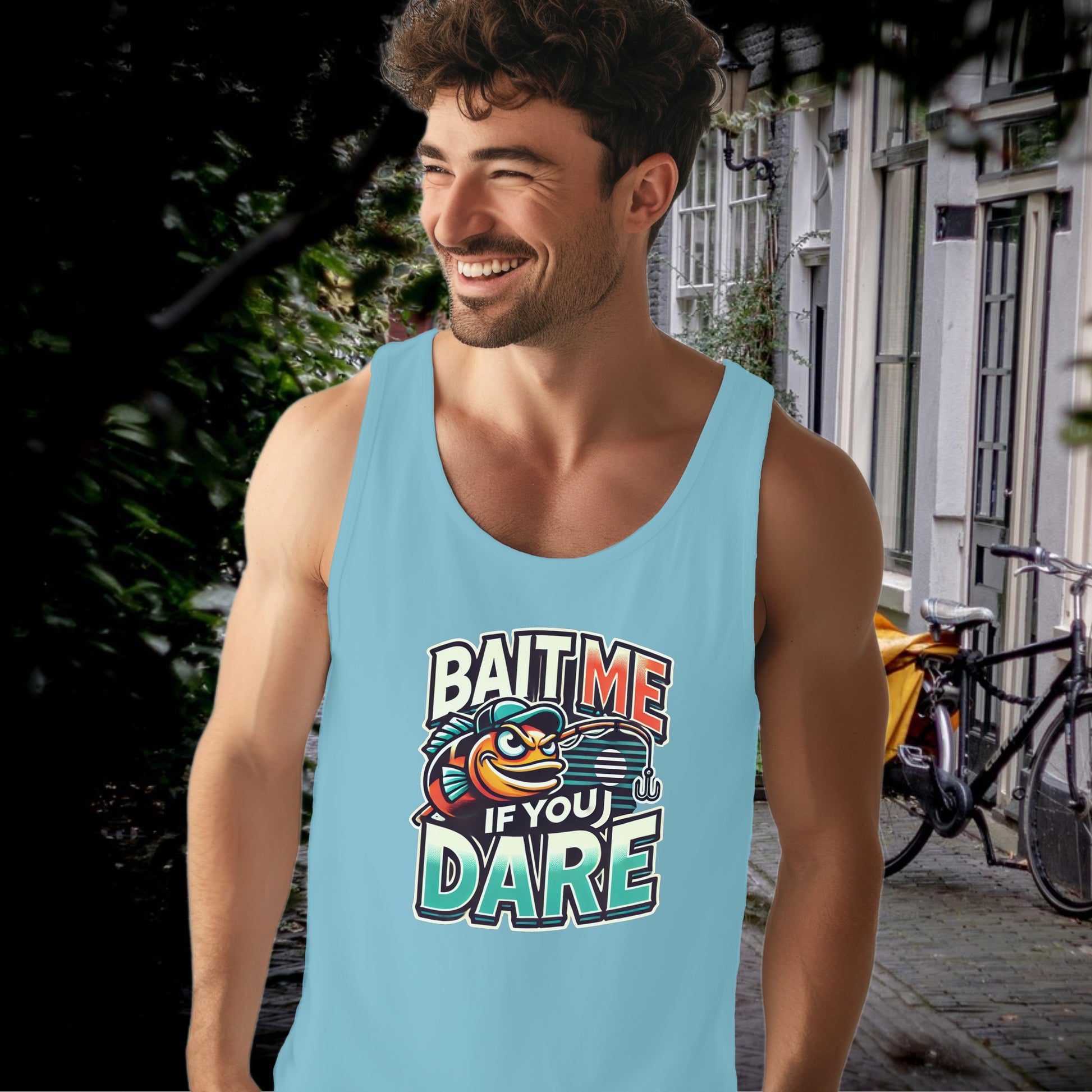 Bait Me If You Dare Fun Graphic Tank Top product