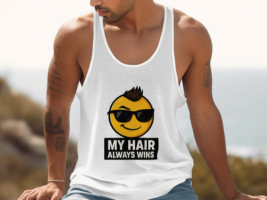 My Hair Always Wins Graphic Tank Top product