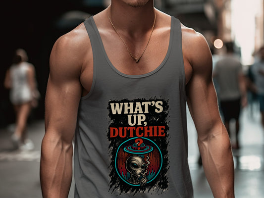 What's Up Dutchie Alien Graphic Tank Top product type