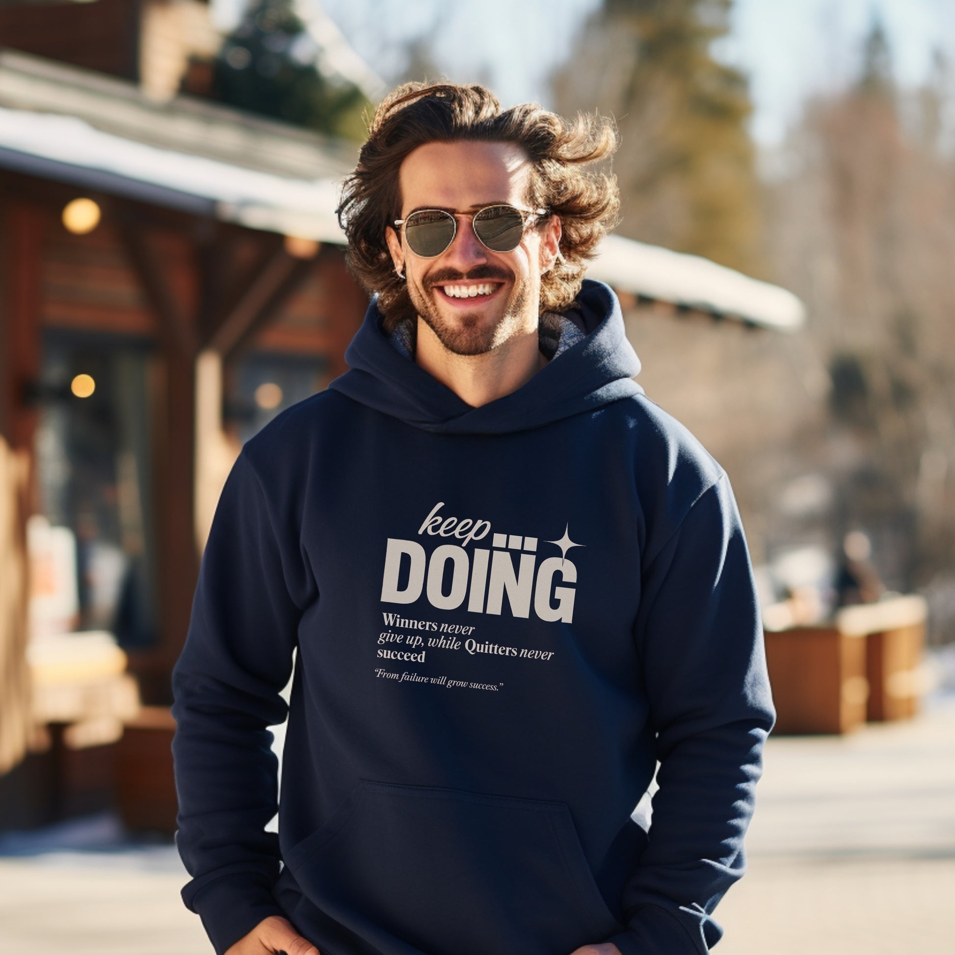 Keep Doing Winners Never Quit Hoodie