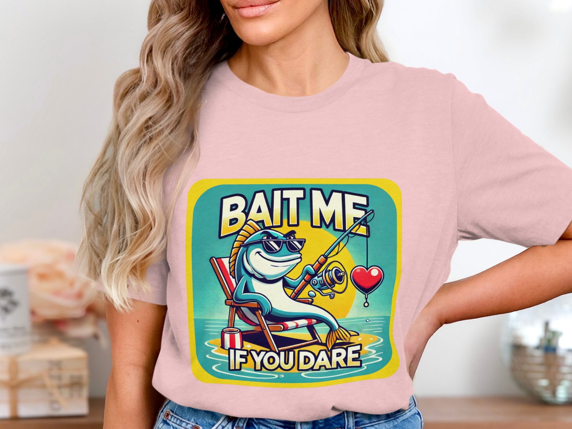 Bait Me If You Dare Funny Fishing T-Shirt product type