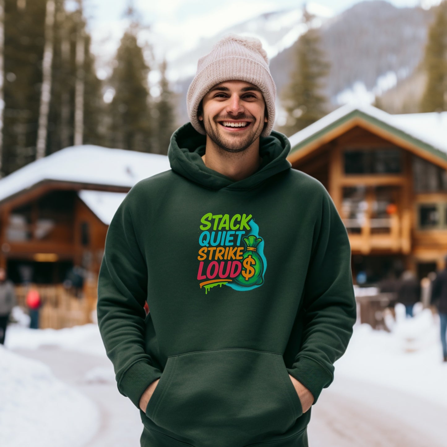 Stack Quiet Strike Loud Graphic Hoodie