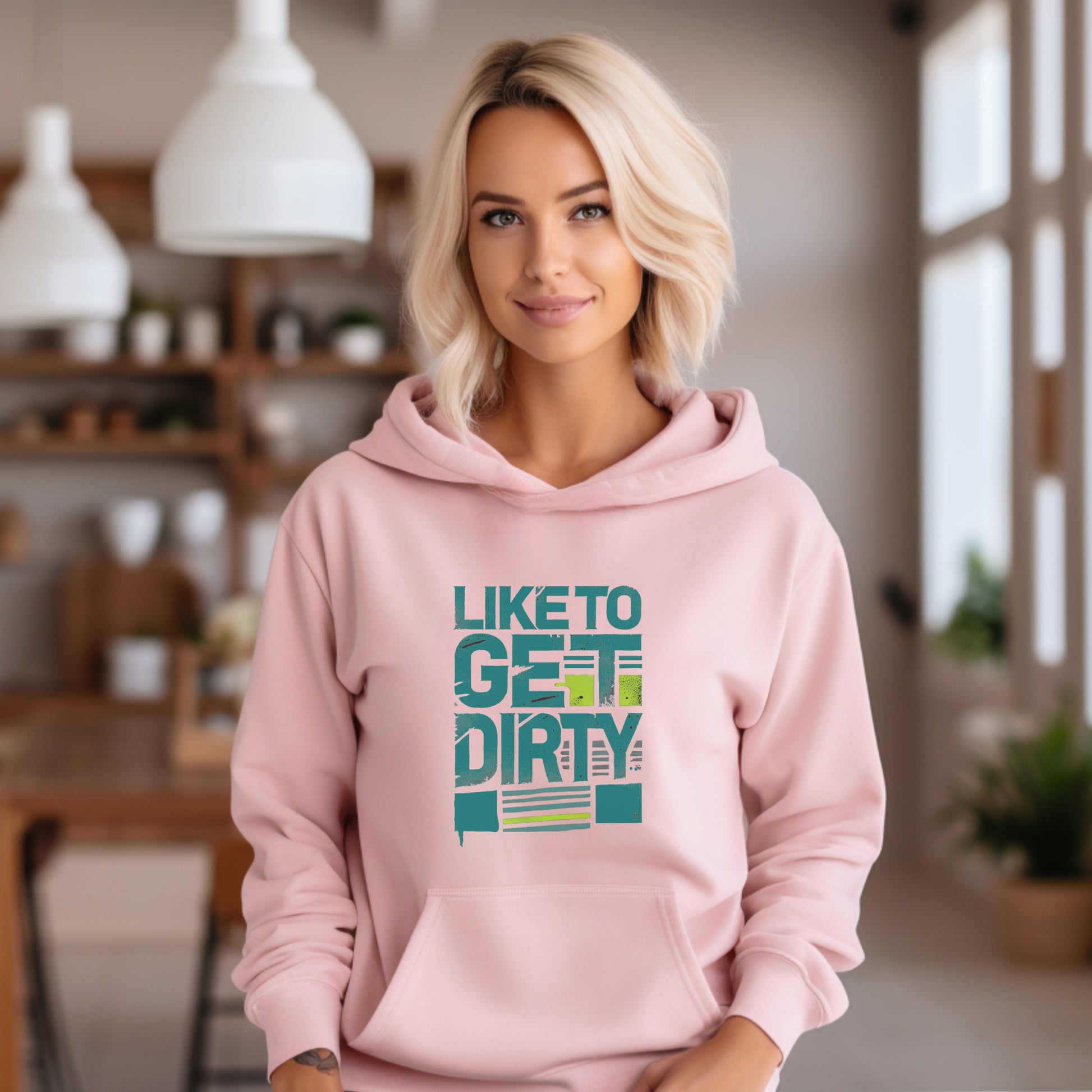 Like to Get Dirty Graphic Print Hoodie product