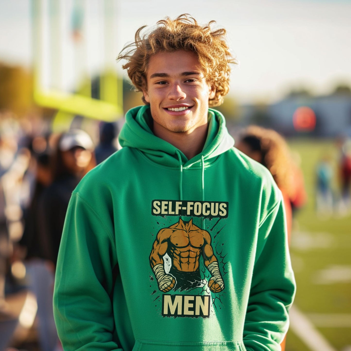 Self-Focus Fitness Motivational Graphic Hoodie product