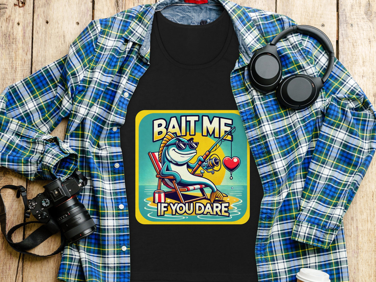 Bait Me If You Dare Fishing Graphic Shirt product