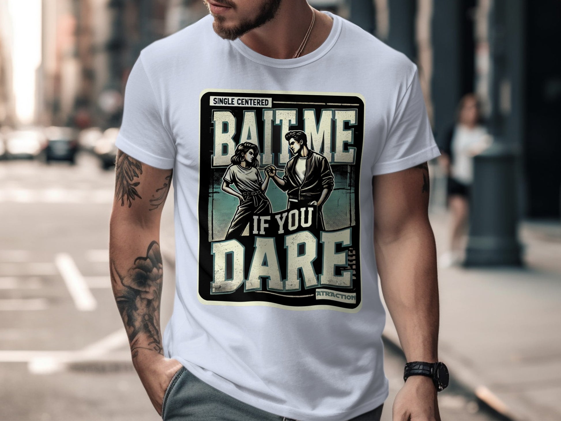 Bait Me If You Dare Graphic Tee for Men Product