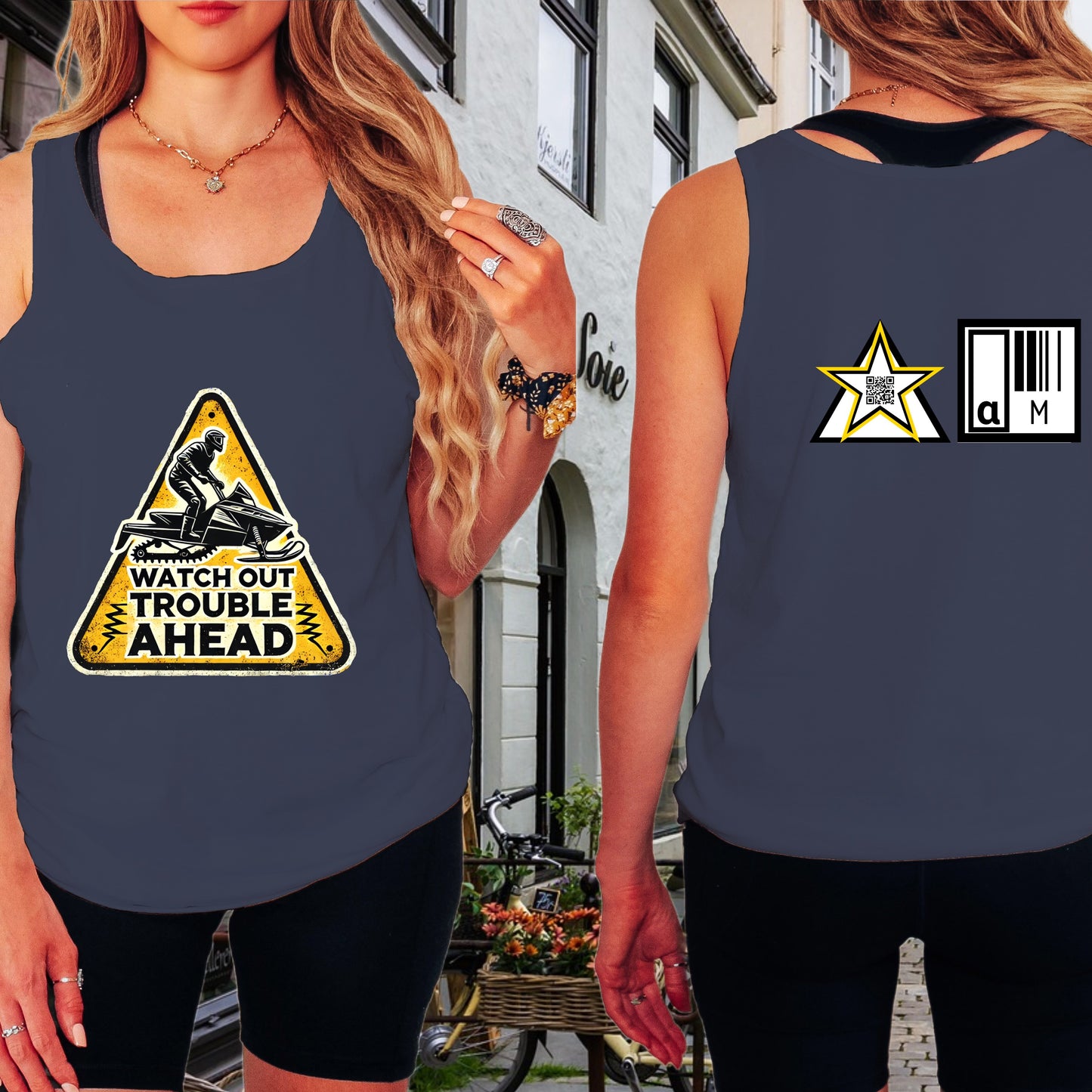 Watch Out Trouble Ahead Graphic Tank product type