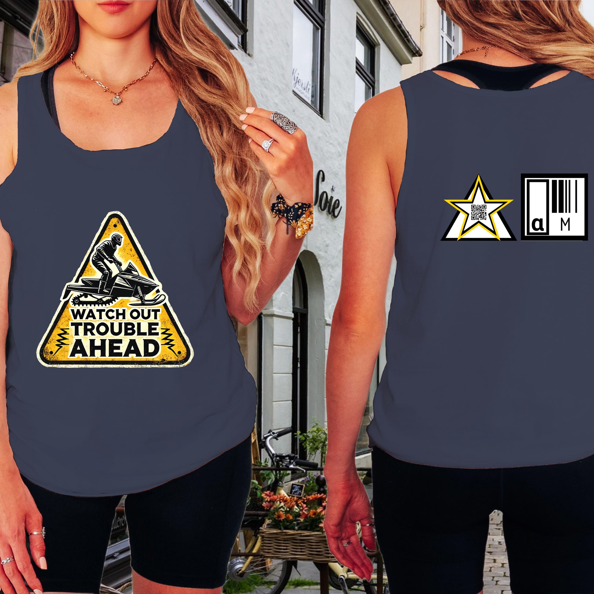 Watch Out Trouble Ahead Graphic Tank product