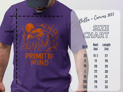 Eagle Graphic Men's T-Shirt with Bold Primitif Mind product