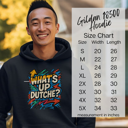 What's Up Dutche? Graphic Hoodie for Casual Style