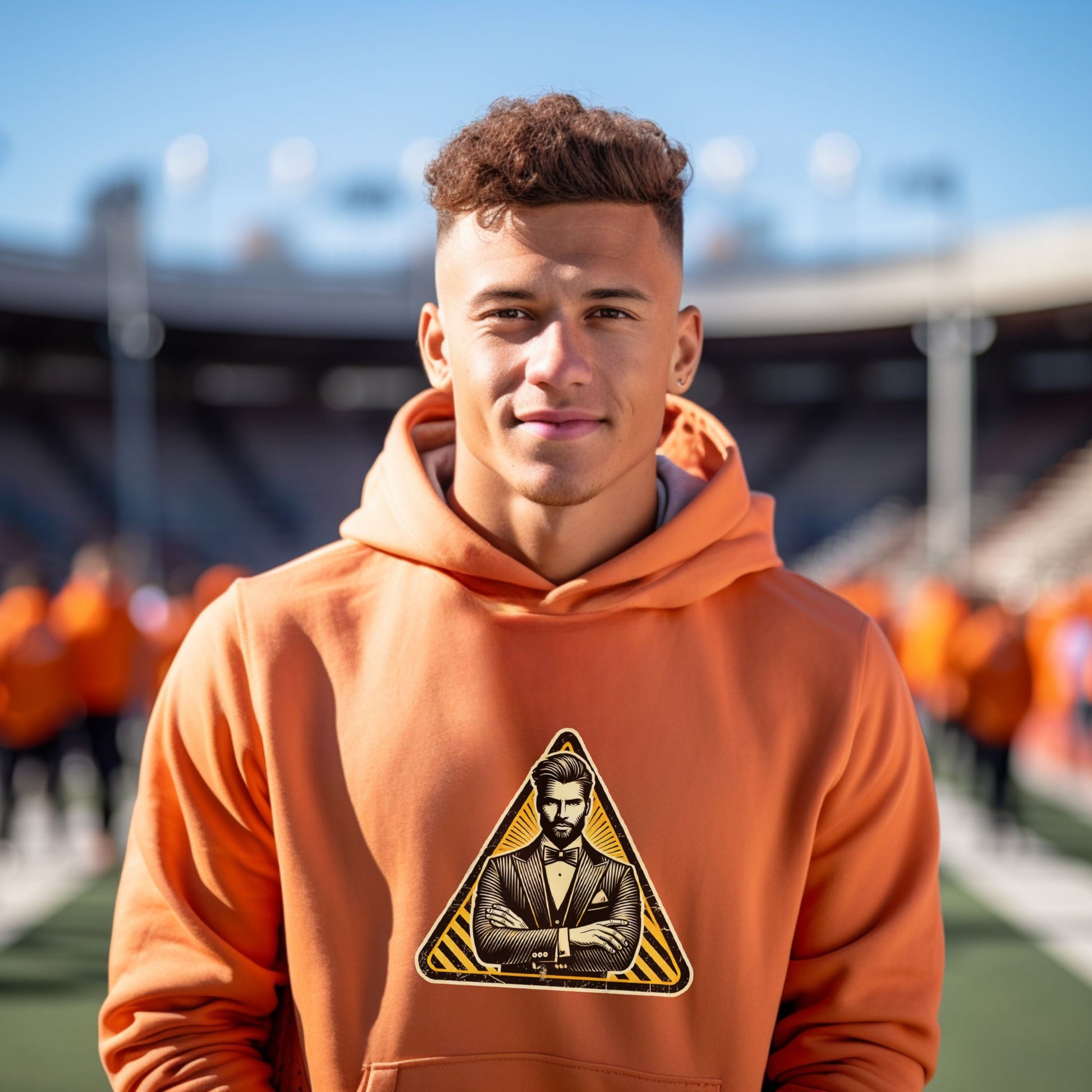 Stylish Hoodie with Unique Triangle Graphic product