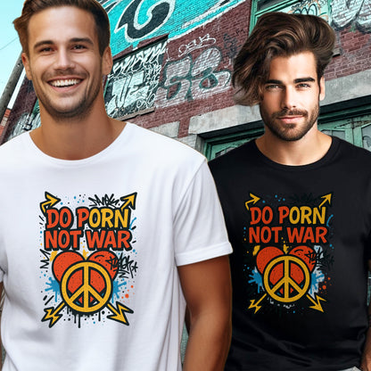 Do Porn Not War Graphic Statement T-Shirt product