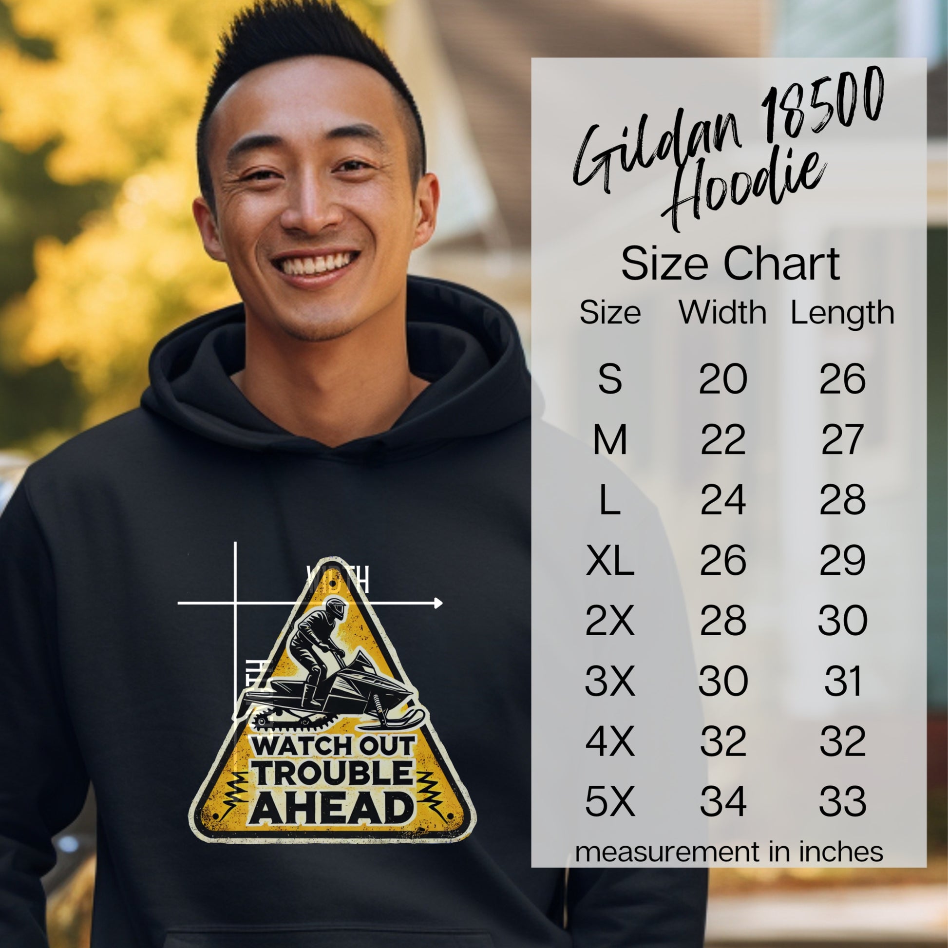 Watch Out Trouble Ahead Graphic Hoodie product
