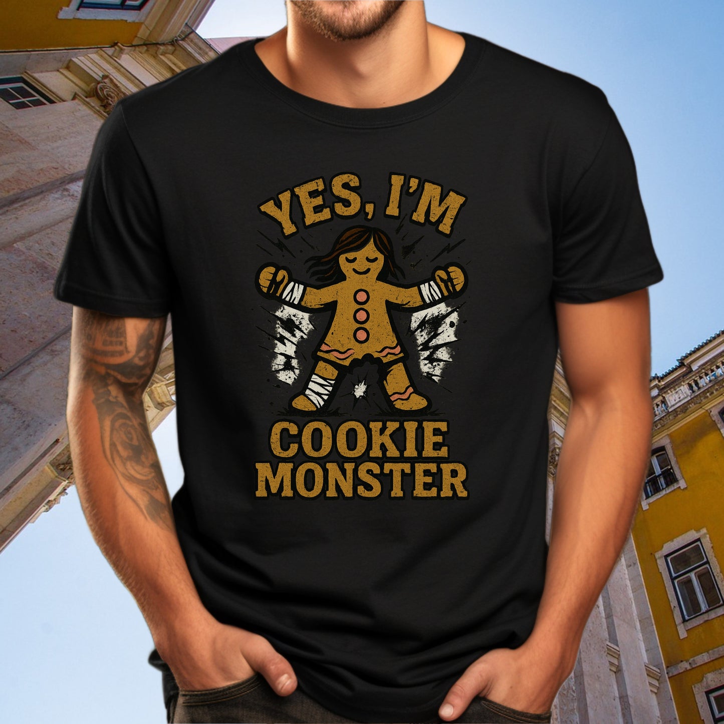 Yes I'm Cookie Monster Graphic T-Shirt product type