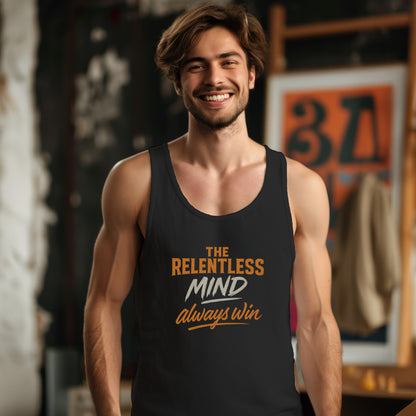 The Relentless Mind Always Win Black Tank Top product