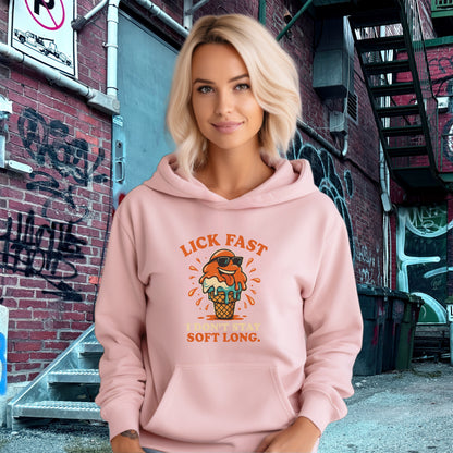 Lick Fast I Don't Stay Soft Long Hoodie Product