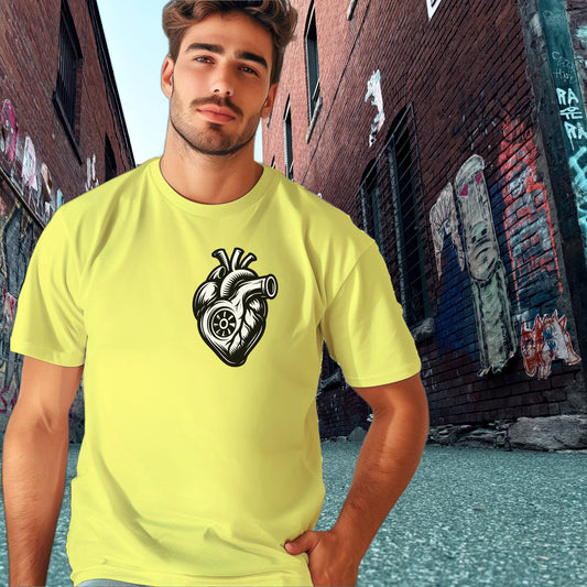 Unique Heart Design T-Shirt for Streetwear Enthusiasts