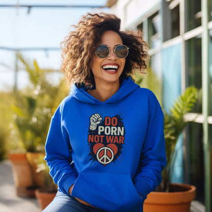 Do Porn Not War Peace Symbol Design Hoodie product type