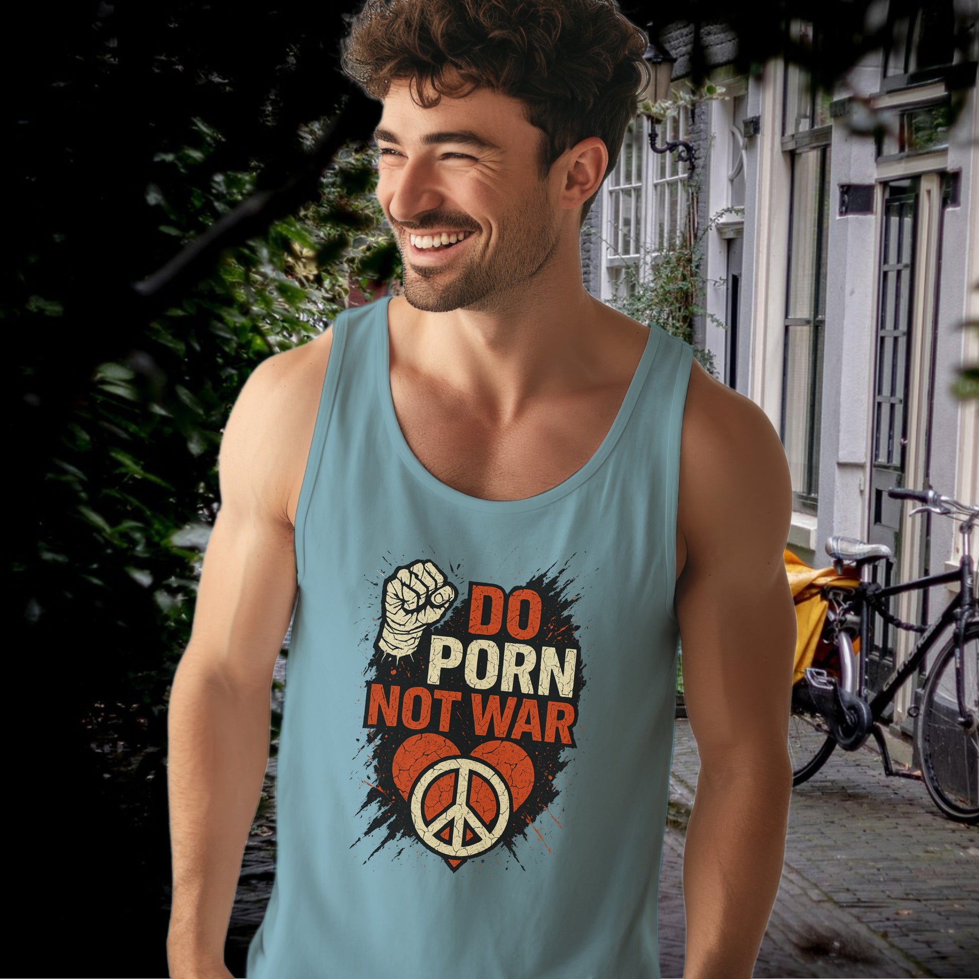 Do Porn Not War Peace Symbol Tank Top product type