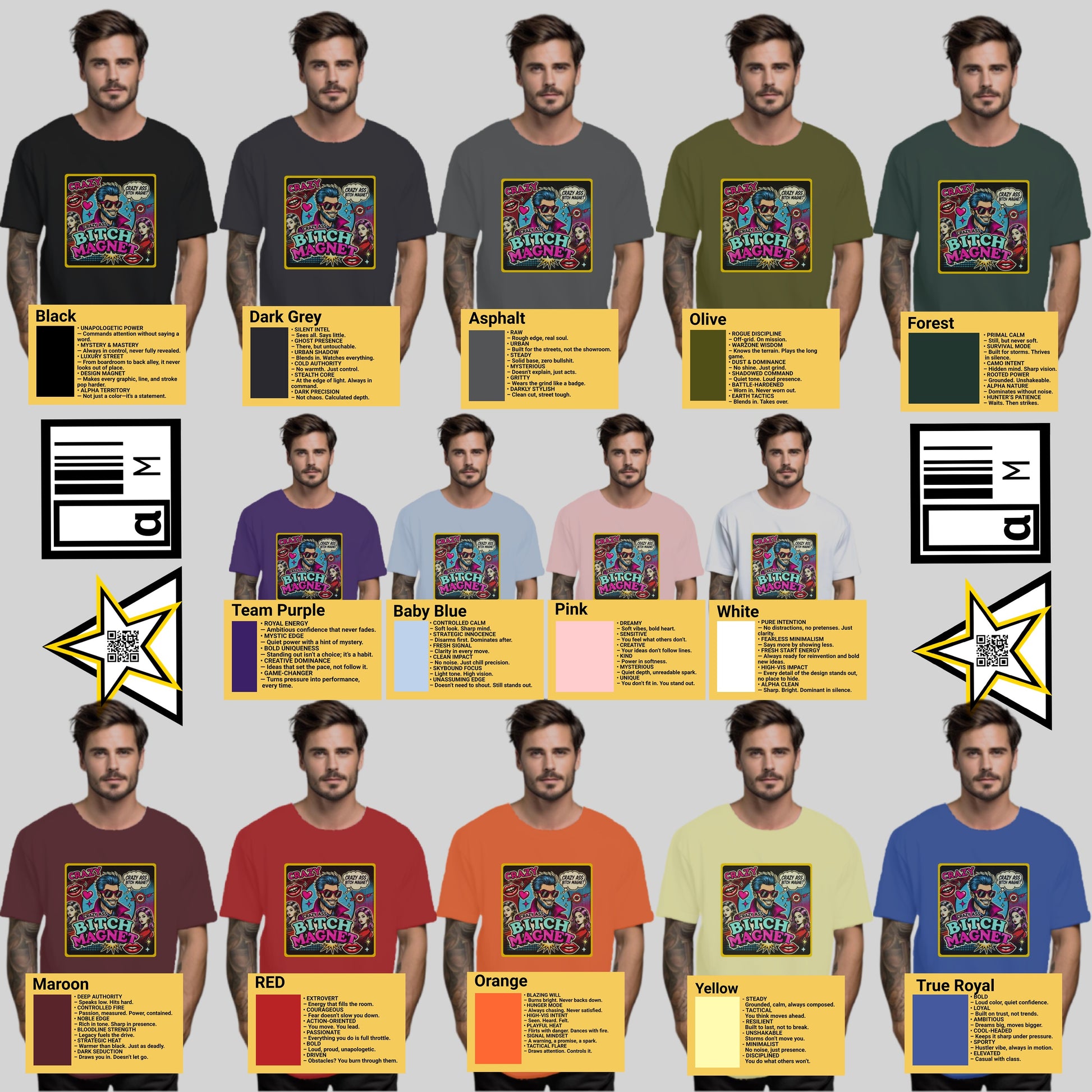 Aesthetic Punch Graphic Tee in Multiple Colors product type