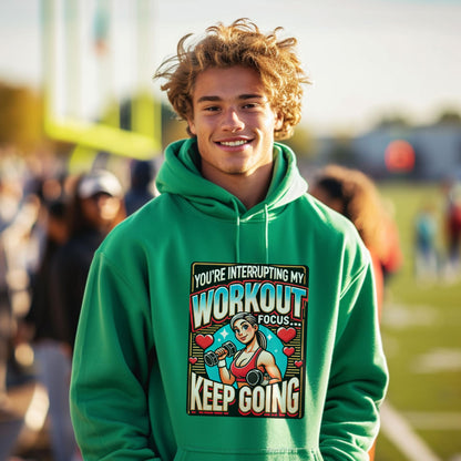 Motivational Workout Hoodie Keep Going Gymwear product