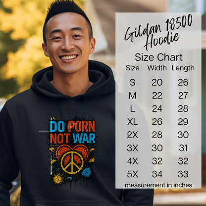 Do Porn Not War Peace Design Gildan 18500 Hoodie product type