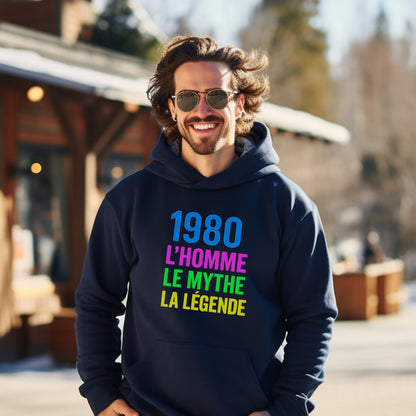 1980 L'Homme Le Mythe La Légende Hoodie