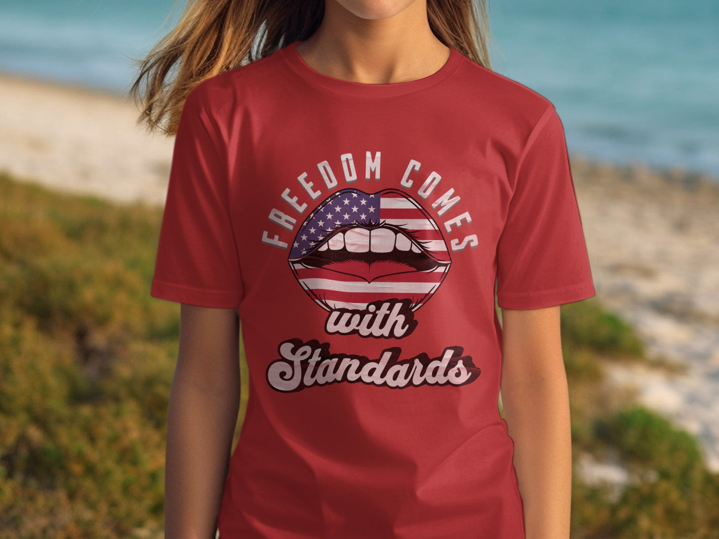 Freedom Comes With Standards Graphic T-shirt product type