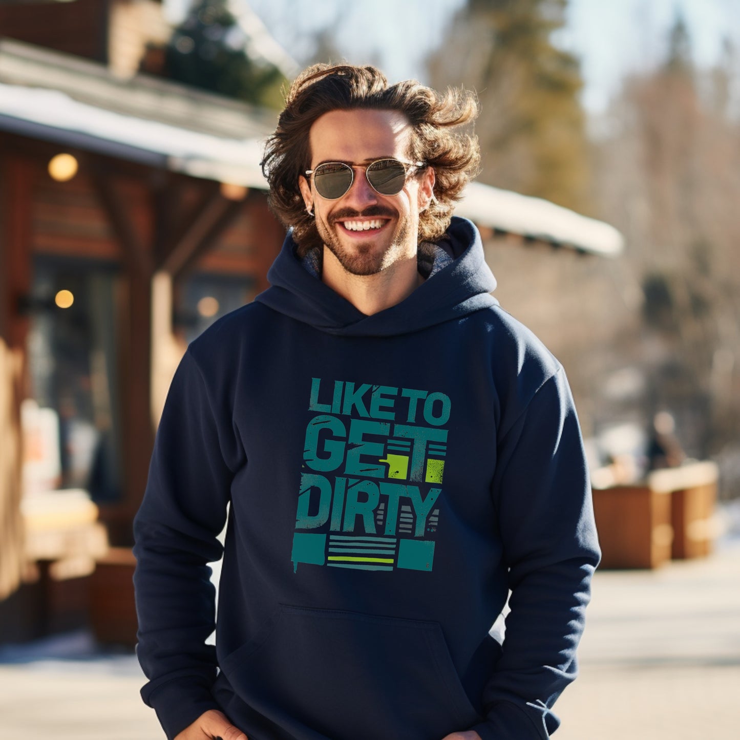 Like to get dirty stylish hooded product