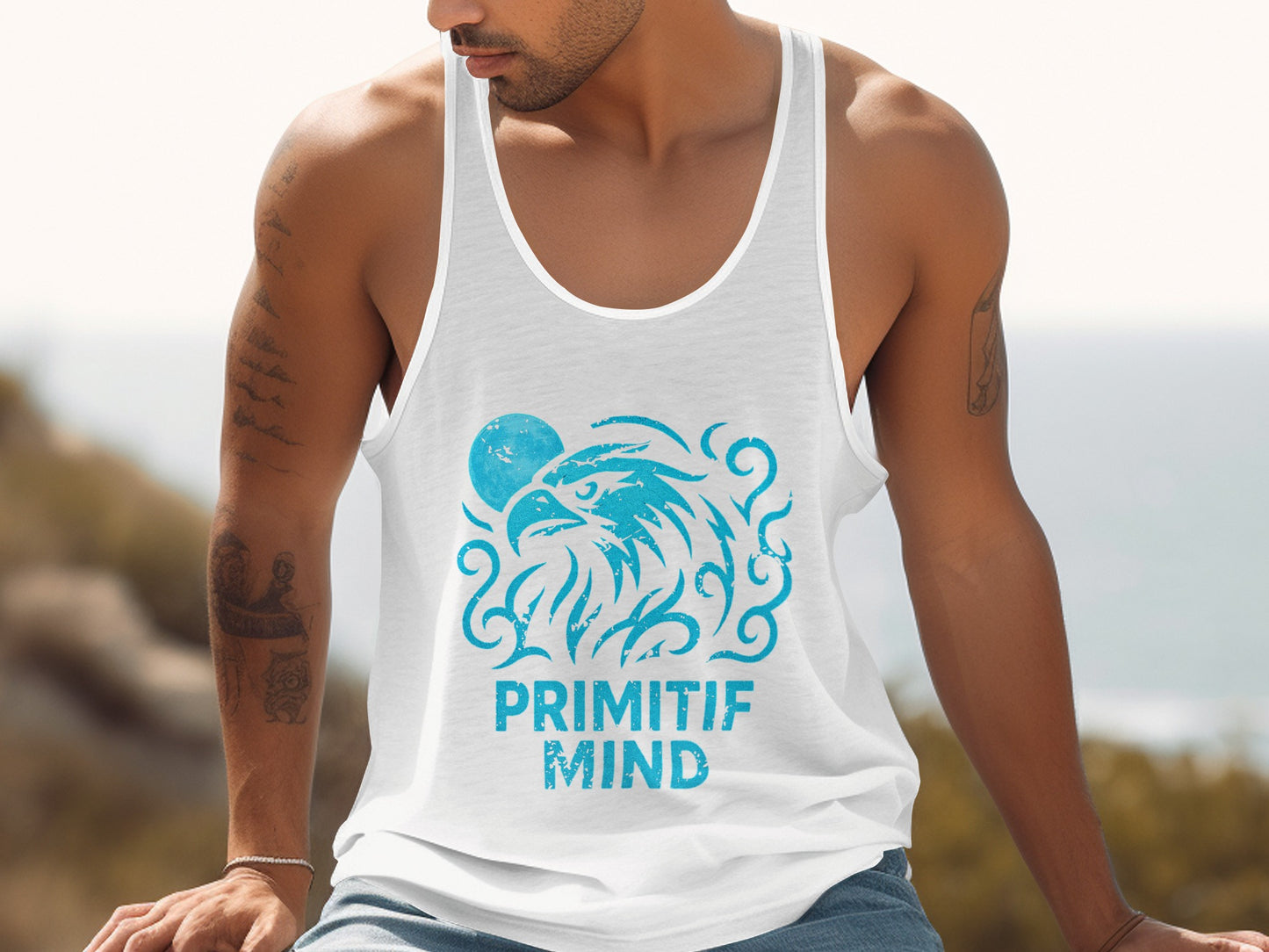 Primitif Mind Graphic Eagle Design Tank Top product type