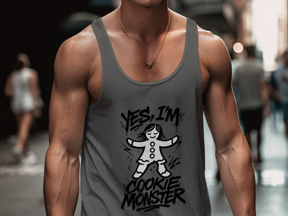 Yes I'm Cookie Monster Graphic Men's Tank Top Product