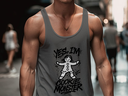 Yes I'm Cookie Monster Graphic Men's Tank Top Product